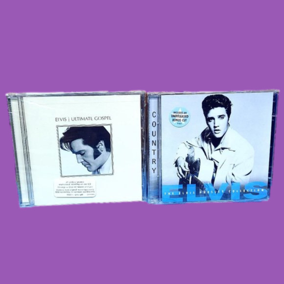 Elvis The King Other - 𝅺2 CDs NEW Elvis The King Of Rock n Roll Sealed Never Opened Music CDs